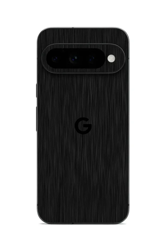 Google Pixel 11 Pro XL BRUSHED METALLIC Series Black Titanium easy-to-apply with logo skin-wrap-ultraskinz