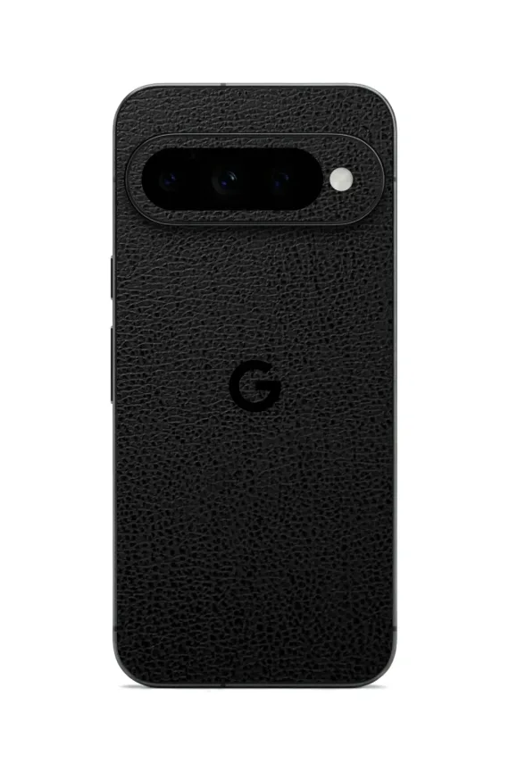 Google Pixel 11 Pro XL LEATHER Series Black Leather easy-to-apply with logo skin-wrap-ultraskinz