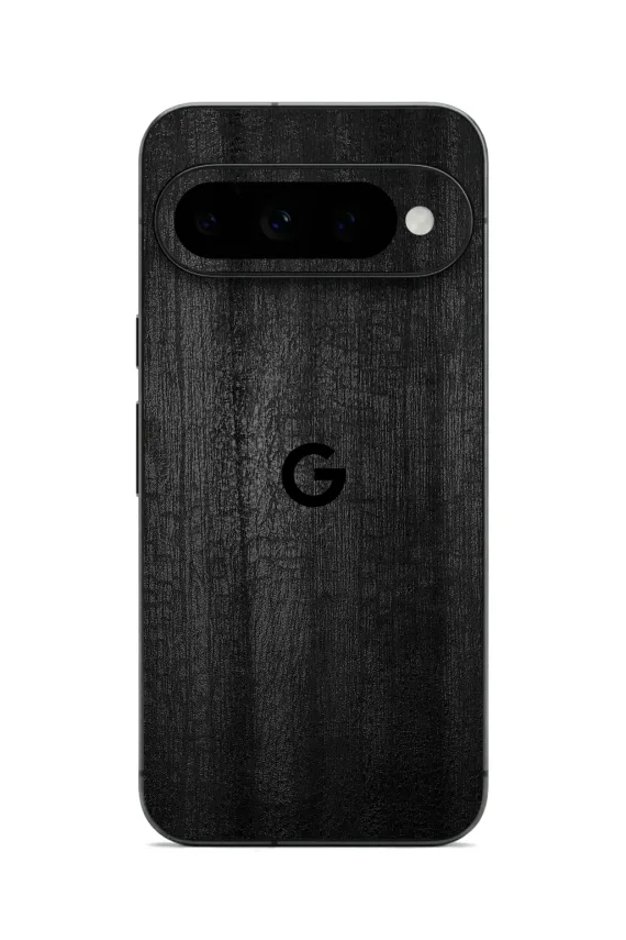 Google Pixel 11 Pro XL WOOD Series Char easy-to-apply with logo skin-wrap-ultraskinz